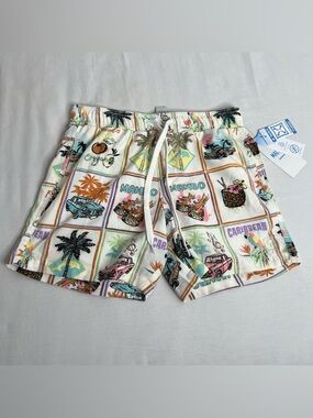 MALIBU By Drill Clothing Mens SHORTS Drawstring Multicolor SZ Small